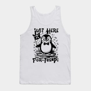 Just Here For The Pi Happy pingouin Math Teacher boys girls Tank Top